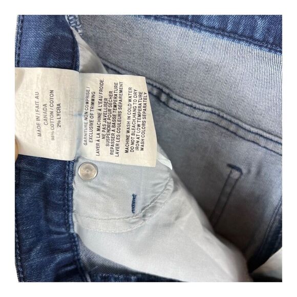 Iris Denim Edge of Seventeen High Rise Dark Blue Wide Flare Jeans - Picture 6 of 12